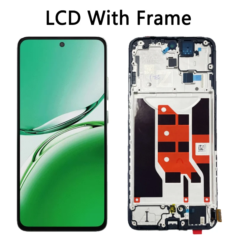 6.67"Super AMOLED For Oppo Reno12 F 4G LCD CPH2687 Display Touch Screen Digitizer For Reno 12F 5G CPH2637 Display
