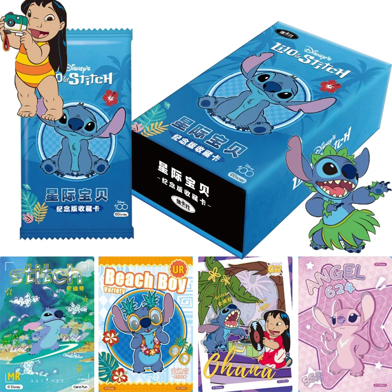 

NEW Disney Lilo & Stitch Cards Commemorative Collection Anime Series Peripheral Rare Limited Flash Cards Hobby Collectibles Toys