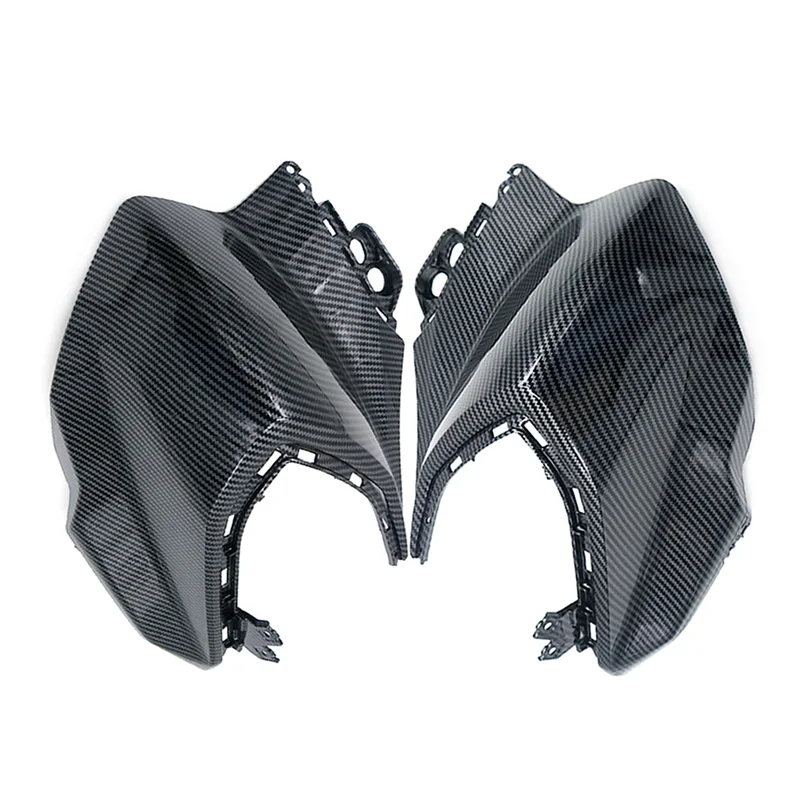 حسنا-ألياف الكربون دراجة نارية الملحقات خزان الوقود غطاء جانبي هدية حماية ل MT-03 2021-2023 #6