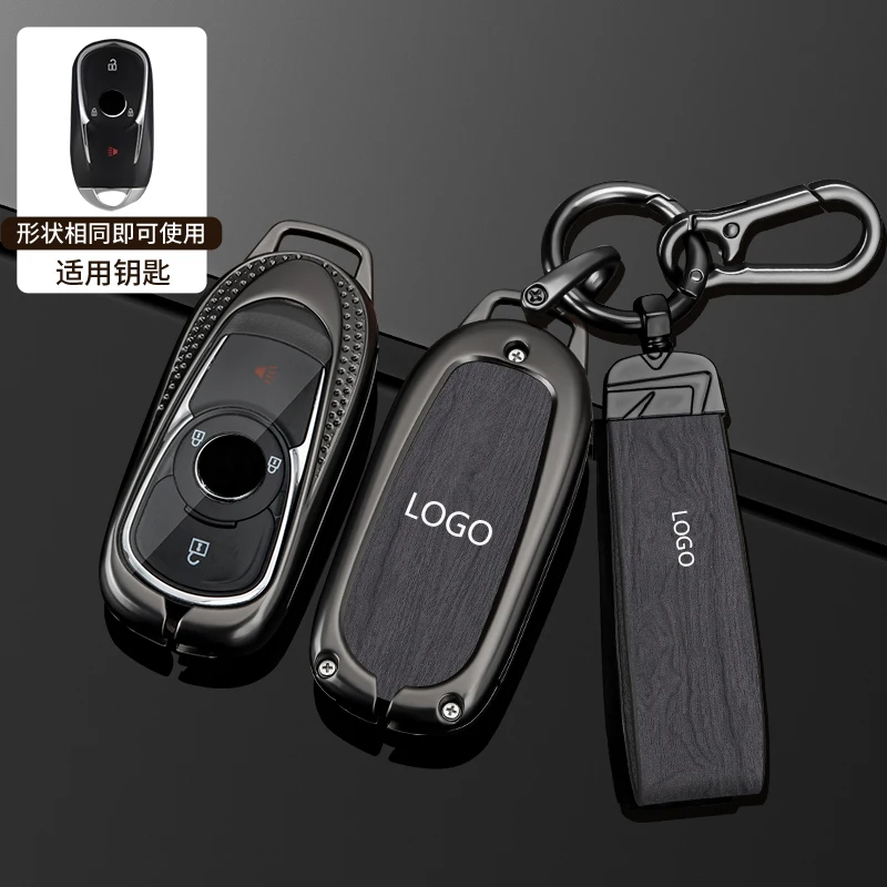 Fashion Zinc Alloy Leather Car Key Case Cover For Buick VERANO ENCORE GX GL6 for Opel Vauxhall Astra K Corsa E Smart Accessories