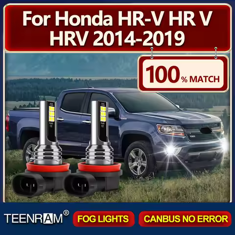 H8 H9 H11 Canbus LED Lights Bulbs 20000LM Turbo Car Fog Lamps 12V 6000K For Honda HR-V HR V HRV 2014 2015 2016 2017 2018 2019