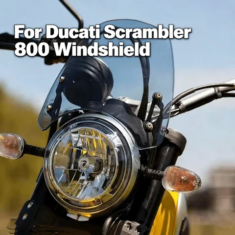 For Ducati Scrambler 800 Motorcycle Windshield Modified Fixing Bracket Heightened and Widened Deflector Windshield Accessories
