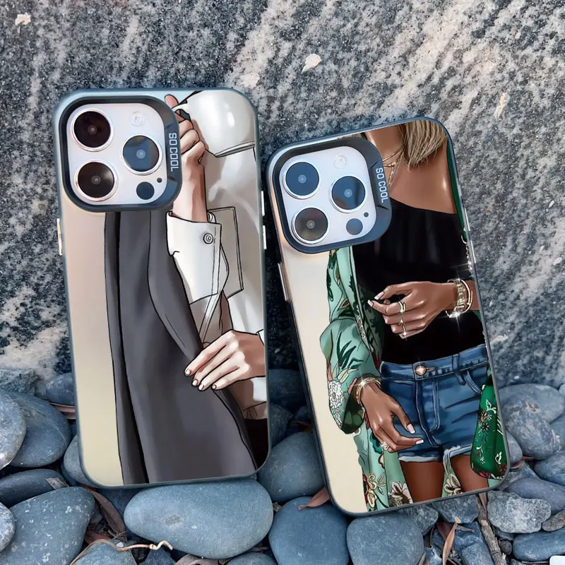 جراب هاتف لـ iPhone ، قهوة رئيسة للإناث ، أميرة ، ضد الصدمات ، أغطية ليزر ، موضة ، فتاة ، أميرة ، 15 ، 14 ، 13 ، 11 ، 12 برو ماكس ، 15 ، 14 بلس ، 13 ميني