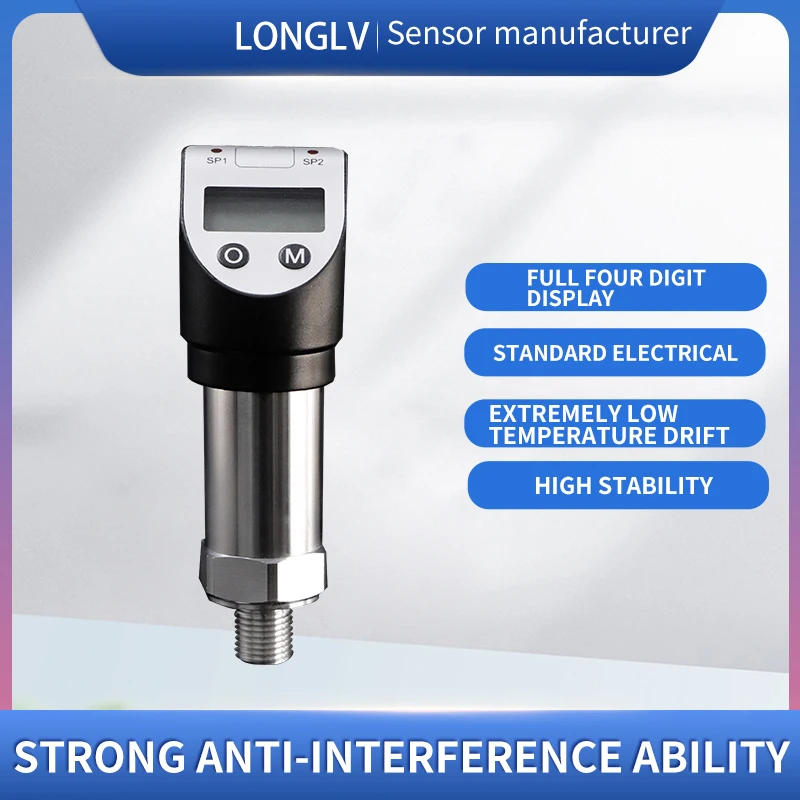 PTL517 digital pressure sensor transmitter, liquid oil gas water vacuum positive and negative pressure switch