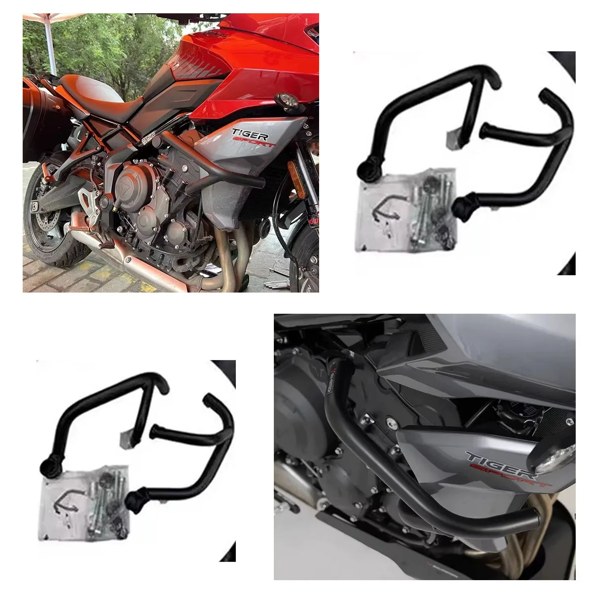 

Motorcycle Front Engine Guard Crash Bars Bumper Frame Protector for Triumph Tiger Sport 660