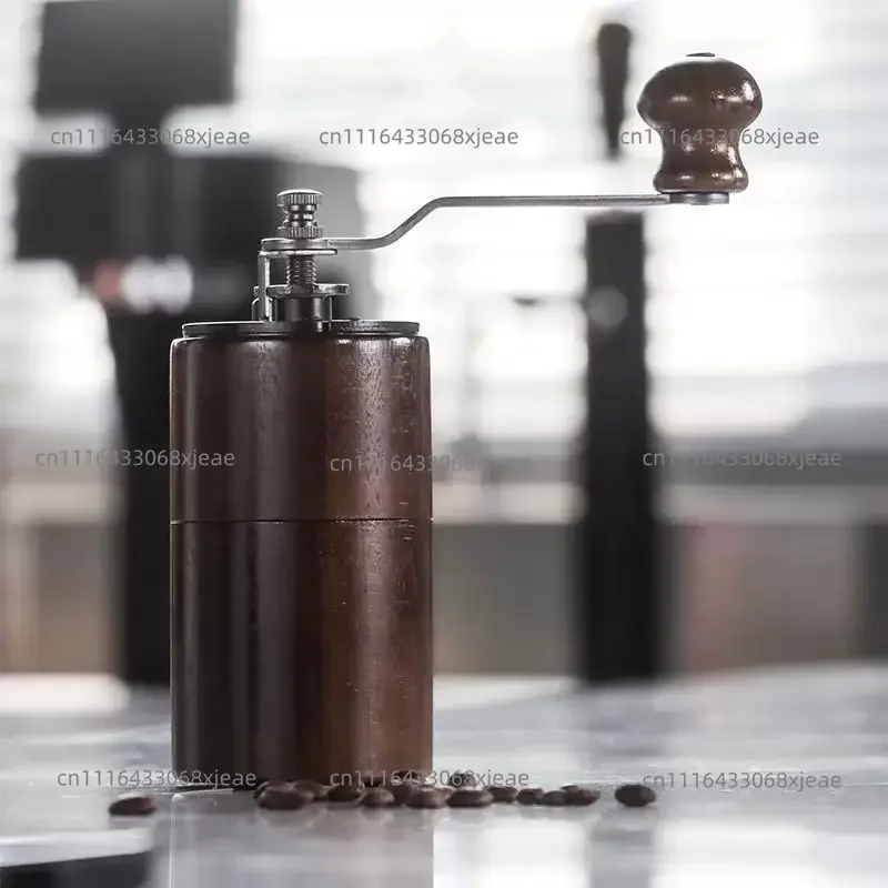 Manual Coffee Bean Grinder - Household Wooden Hand Walnut Milling Cutter