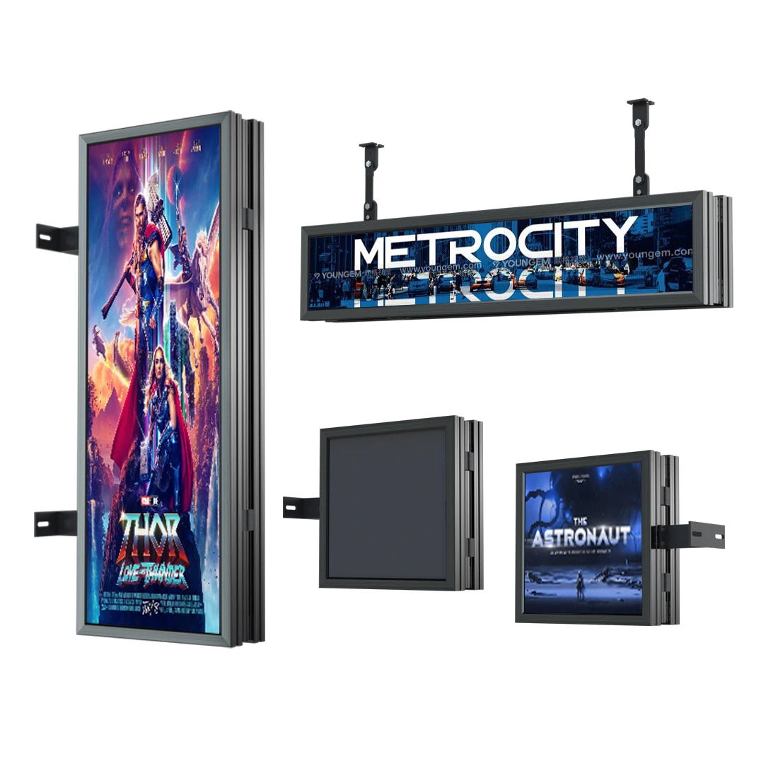 

Advertising digital Signage on poles led display Cubes screen LED Road Side Billboards outdoor indoor Sided display signboard