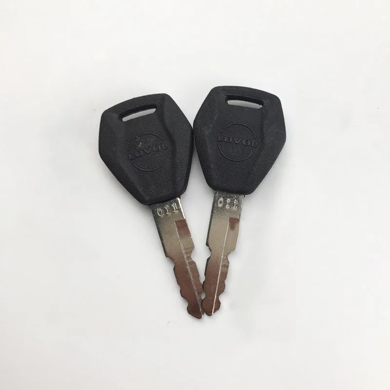 3pcs Excavator Parts for Lovol FR60/65/80/150/170/220 excavator ignition key