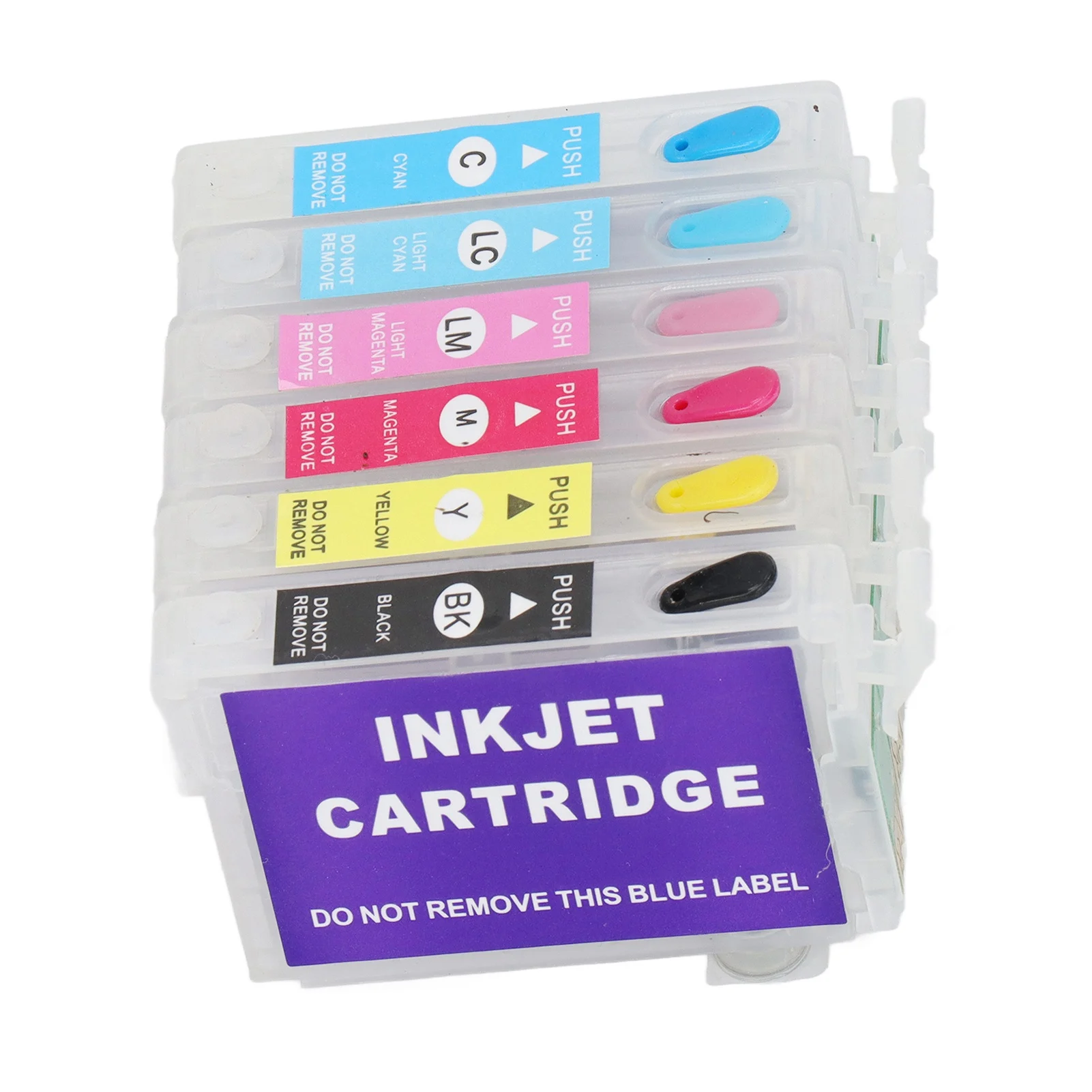 6-Farben-Drucker-Tintenpatrone mit permanentem Chip, Ersatz-Nachfüllpatrone, Druckerzubehör