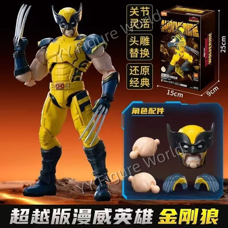 Blokees Marvel Deadpool Wolverine And Dc Superman Champion Class Action Figure Assembly Model Collectible Toys Limited Edition view 2