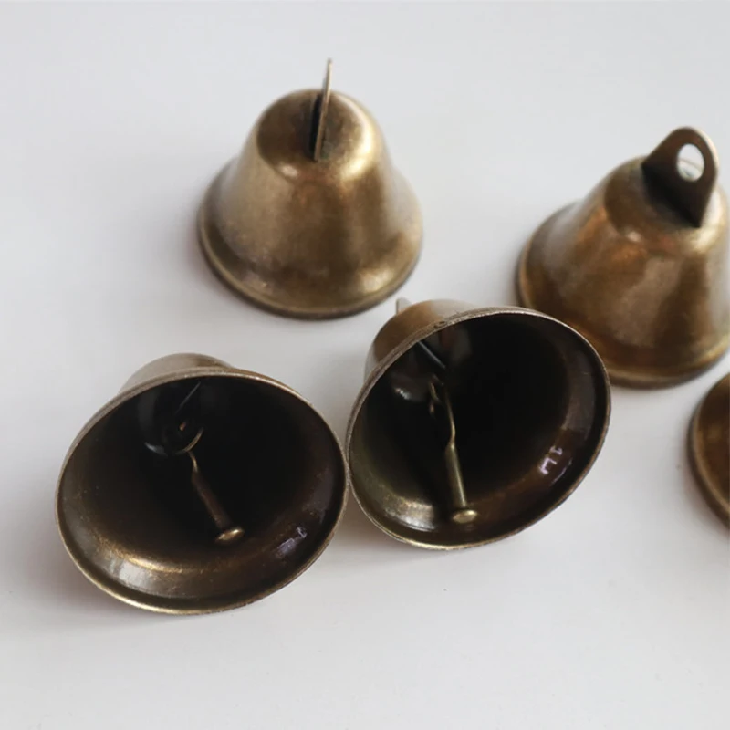 38mm Vintage Bronze Jingle Bells Cattle Sheep Making Wind Chimes Festival Party Window Door Pendant Temple Home Decor【Homeclub】