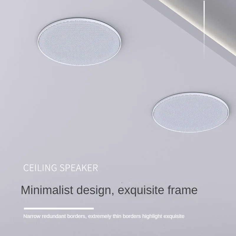 ワイヤレスBluetooth天井スピーカー,壁に取り付けられた,低音,家庭用,30W