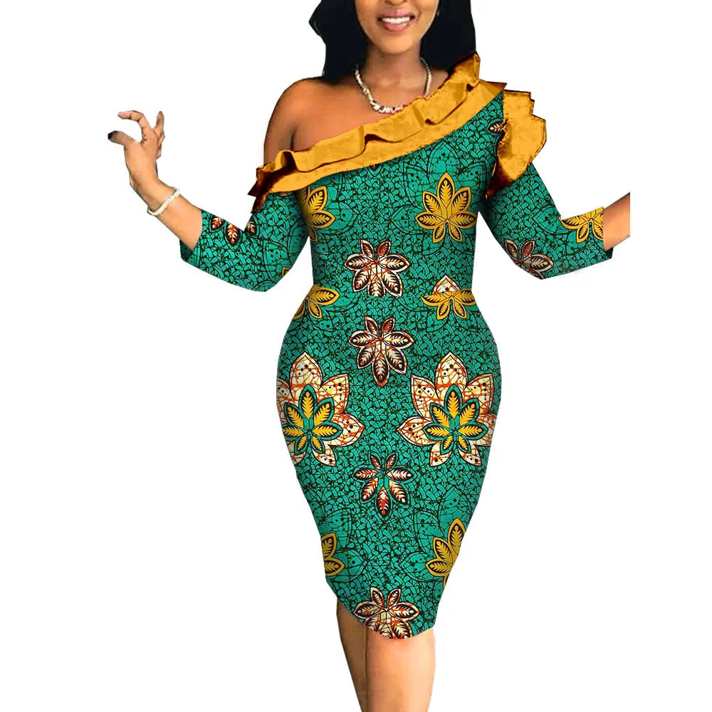 

Elegant African Evening Dresses for Women Dashiki Ankara Outfits Gown Plus Size Turkey Wedding Party Long Maxi Dress 2023 New