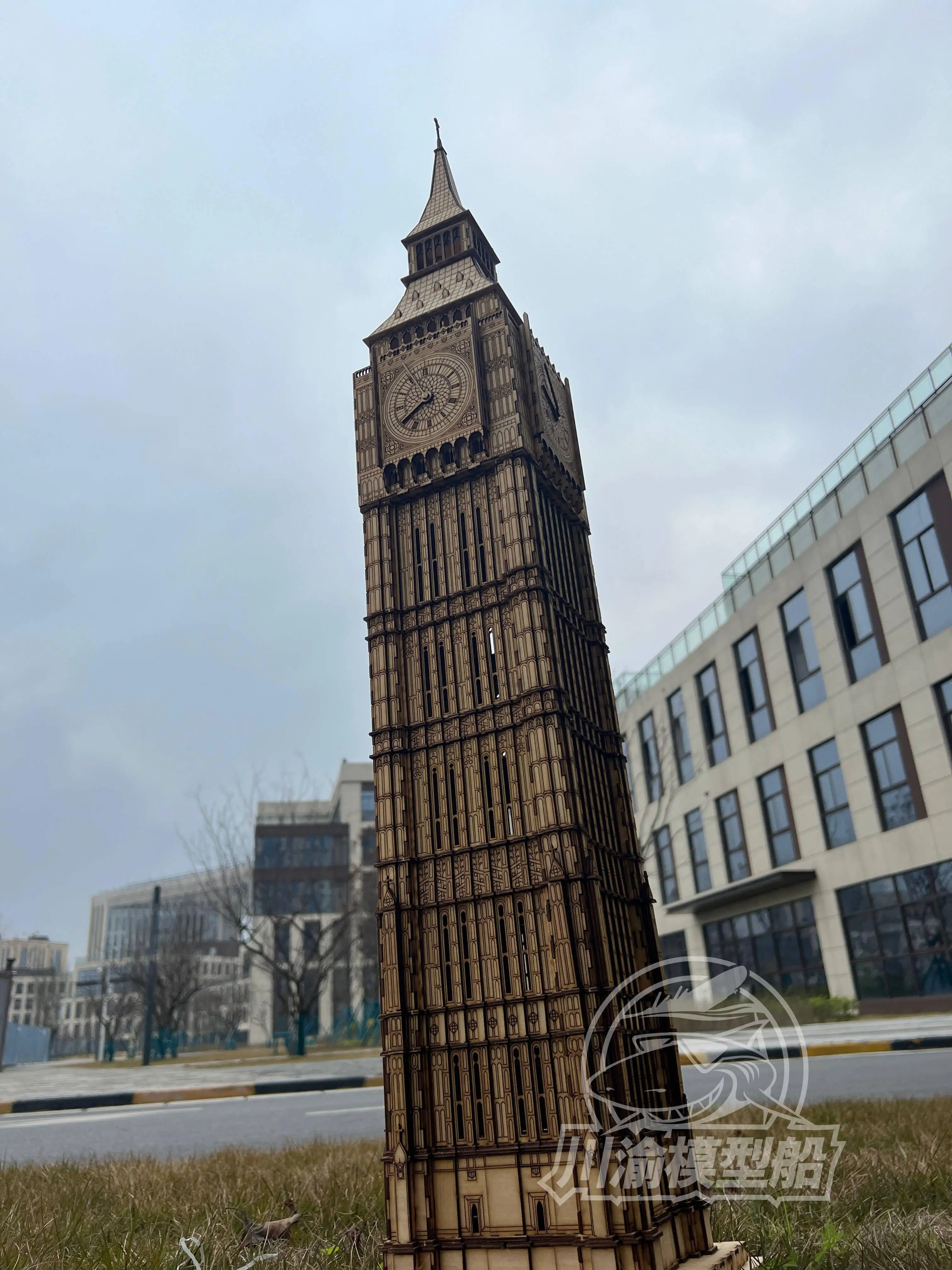 CY CY732 1/100 britânico Big Ben modelo arquitetônico Kit Madeira Altura 95cm Big Ben