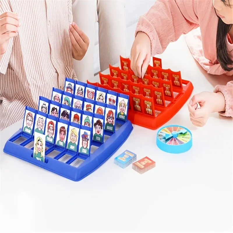 Guess Who I Am Puzzle Game Two Person Interactive Portable Tray Puzzle Board Game Suitable for Children