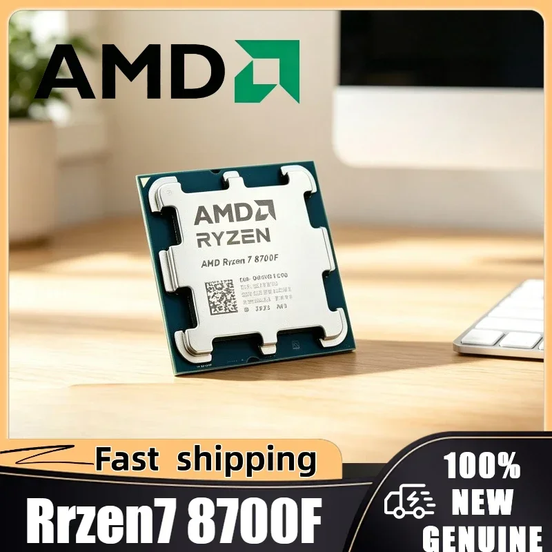 AMD Ryzen 7 8700F AMD R7 8700F 4.1GHz 8-Core 16-Thread 4NM L3=16M 65W DDR5 Socket AM5 100% Brand New Original Gaming Processor
