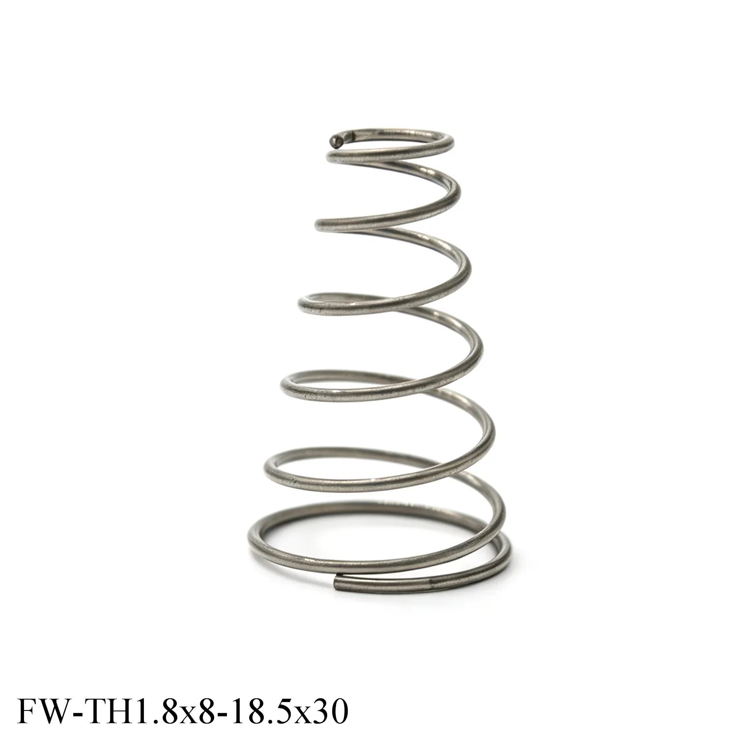 10PCS  Stainless Steel Tower Pressure Spring Wire 1.0mm OD 8-18.5mm Length 30mm Custom Conical Compression Contact Spring