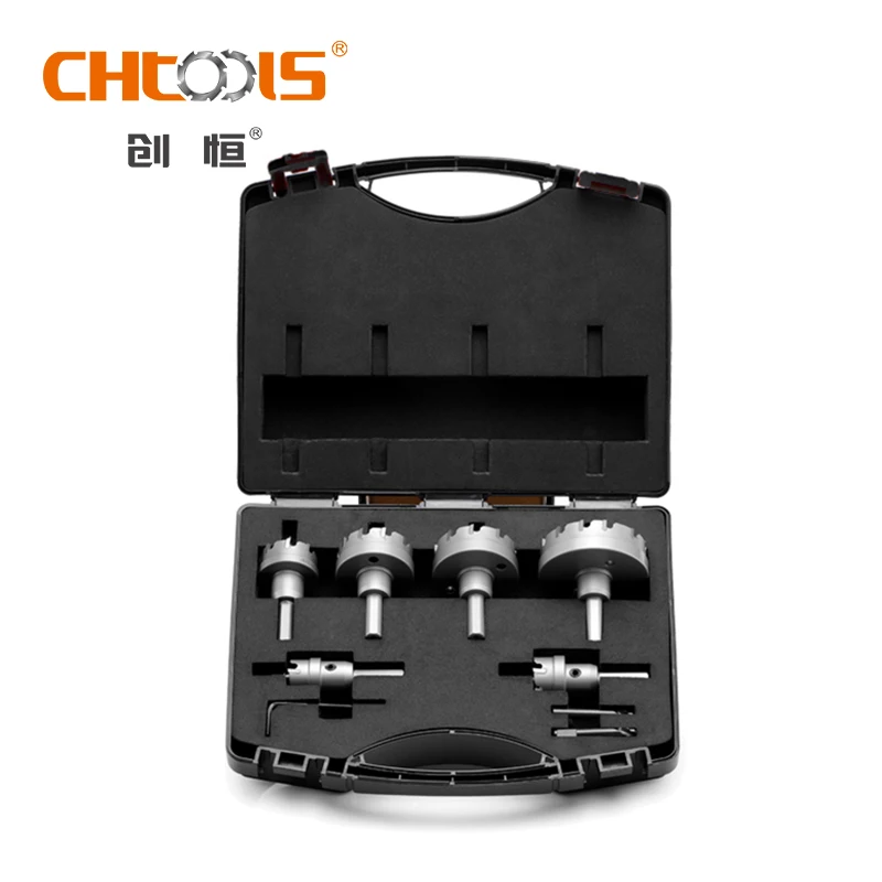 CHTOOLS Steel Hole Saw Cutter Kit Includes 5mm 10mm TCT Drill Bit Cutters Ready to Ship for Metal Processing