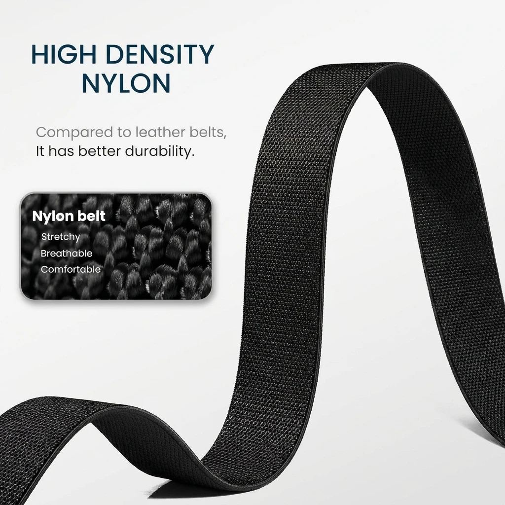 New Quick Release Metal Pluggable Buckle Tactical Belt Breathable Elastic Military Belts For Men Stretch Pants Waistband Hunting