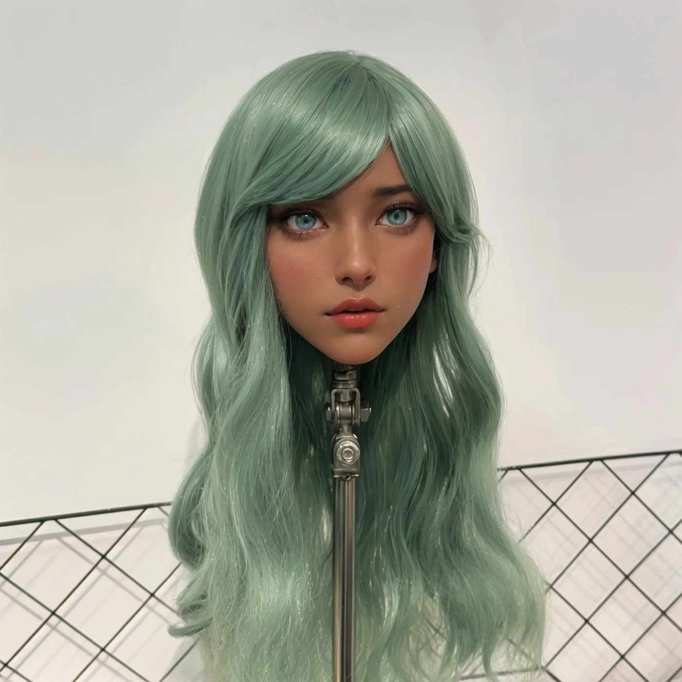 قالب رأس TPE احترافي (واجهة M16) - أداة أساسية لتصفيف الشعر وممارسة المكياج، مصنوعة من مادة TPE عالية الجودة