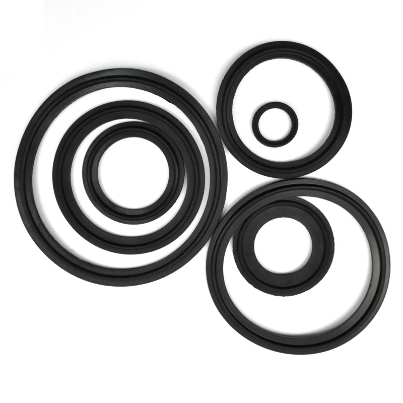 5 Pcs ISO High Quality Pressure Sanitary Food Grade Seal Gaskets, Three-Clip EPDM Seal Gaskets, Homemade Diopter Ring