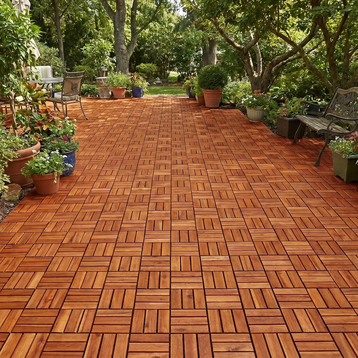 Interlocking Deck Tiles - 12