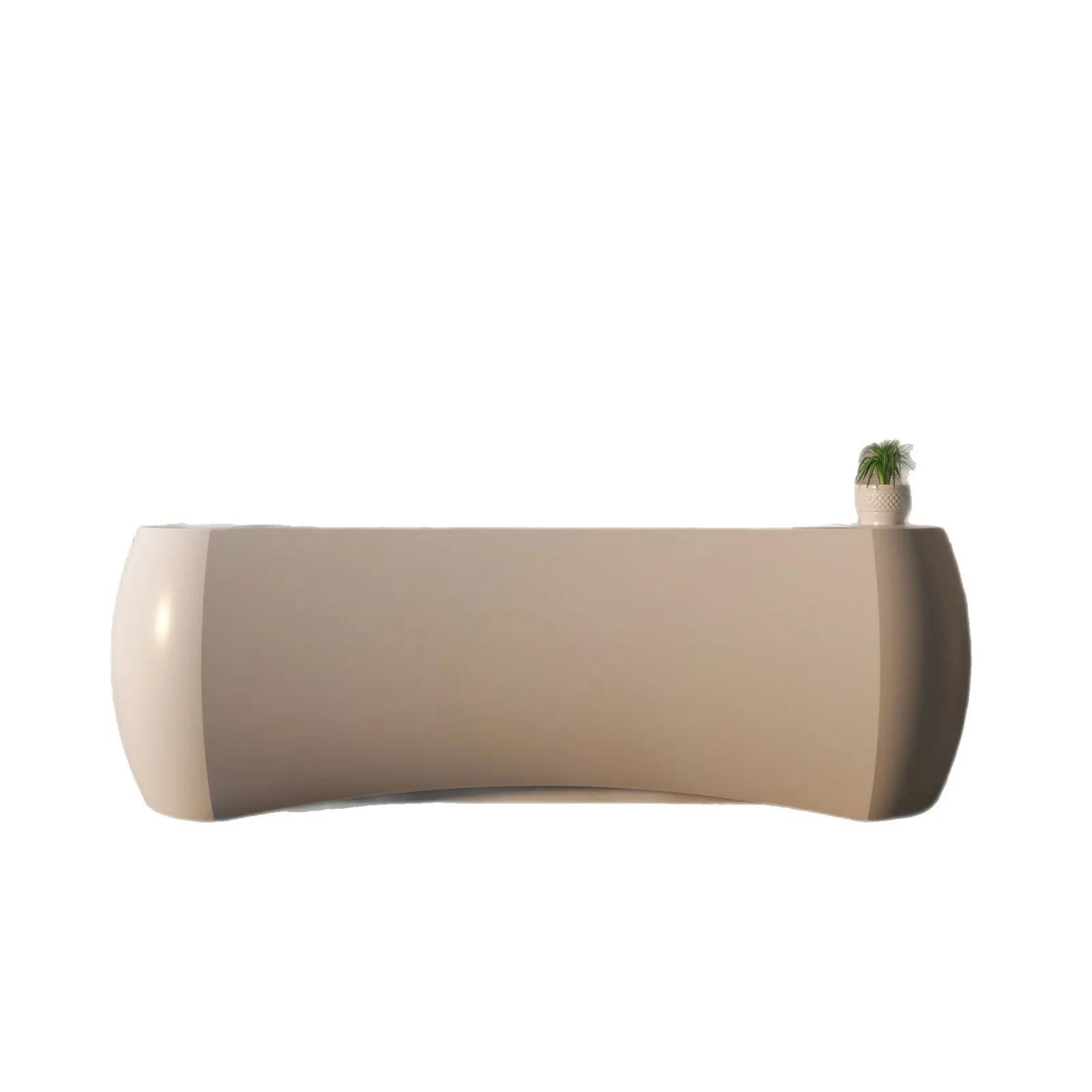 

FRP Front Desk Painting Company Beauty Salon Bar Welcome Cashier Counter Special-shaped Reception Desk Simple