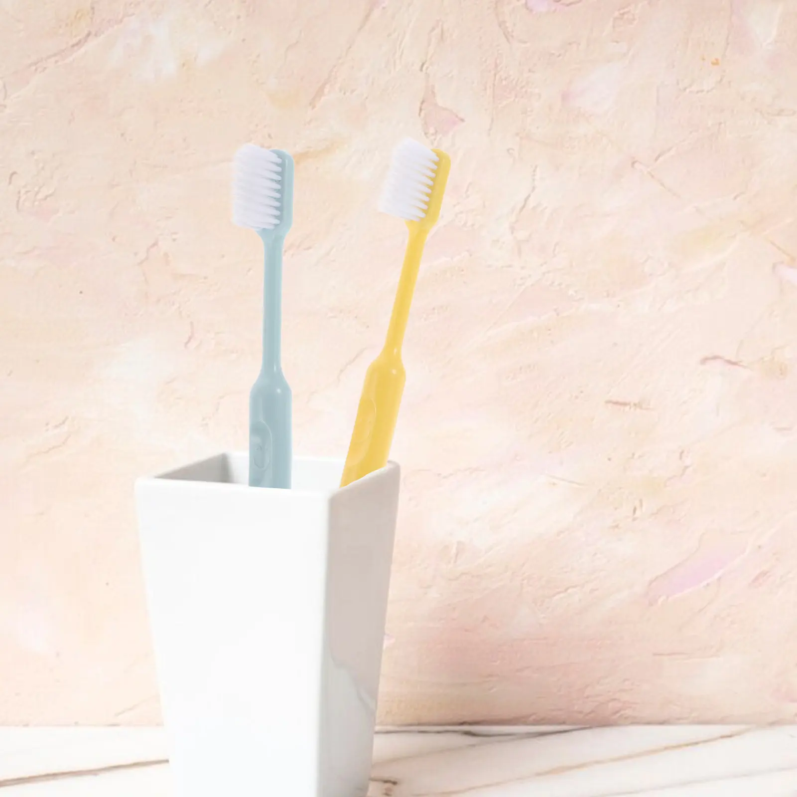 

3Pcs Household Toothbrush Set Soft Bristle Adult Toothbrushes for Sensitive Gums Minimalist Design Travel Oral