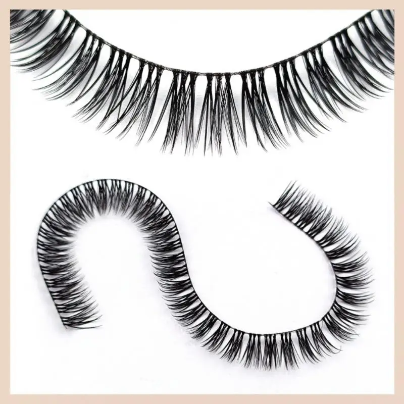 Hand Made Eyelash Extension Segmented Lashes Dramatic Lash Bundles Soft Ribbon Strip Eyelashes Makeup transparent terrier Lashes