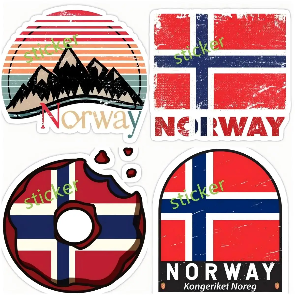 

Norway Car Stickers Waterproof Truck Decal Diy Creative Fashion Jdm Decor Vinyl Decoration Laptop Accessory