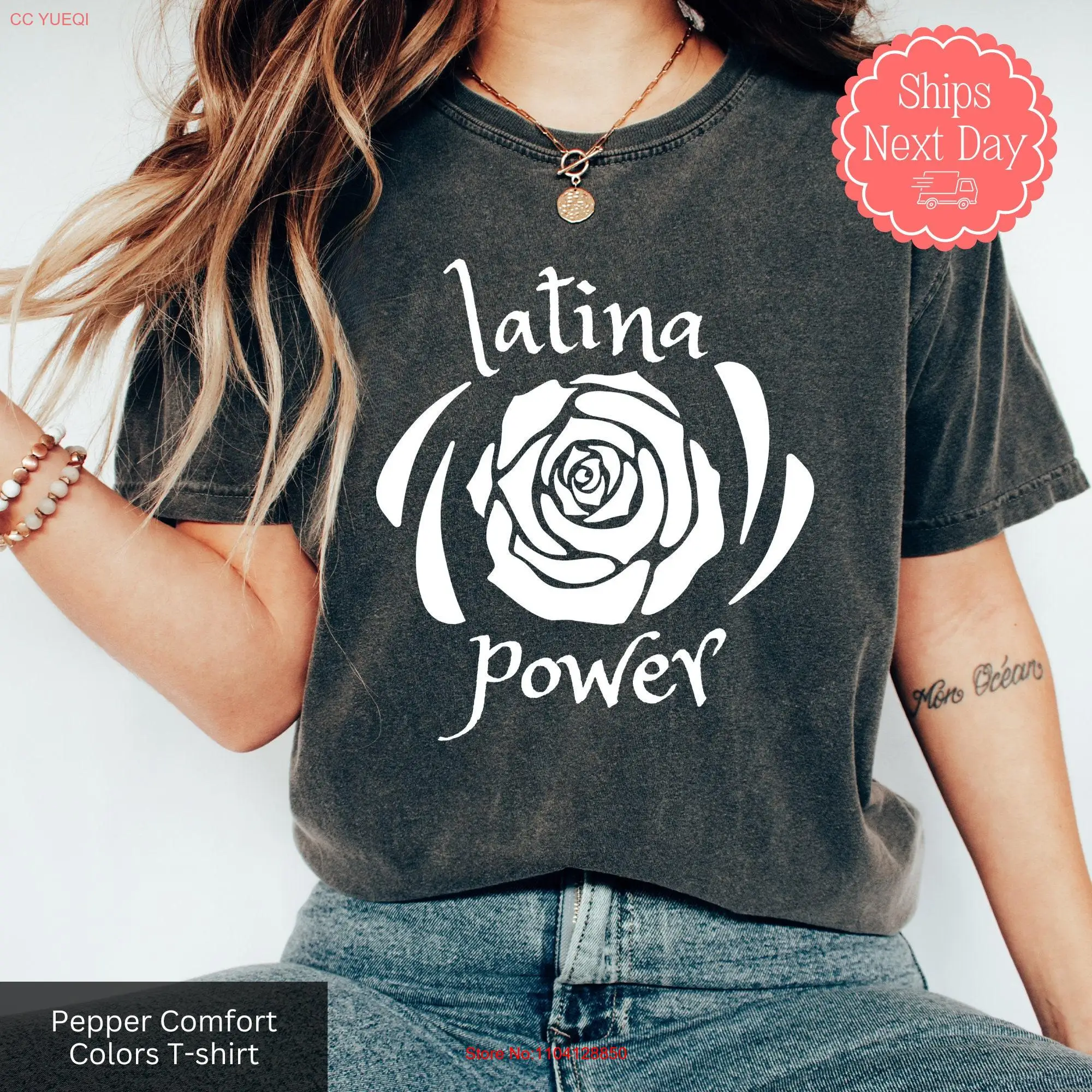 Latina Power T Shirt Voices For Spanish Educated Mom Comfort Colors long or short sleeves