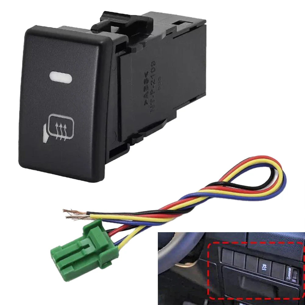 BLACK LED Instrument Panel Switch Dashboard Control Button 3A Current Rating Amber And Red LED Dashboard Fitment