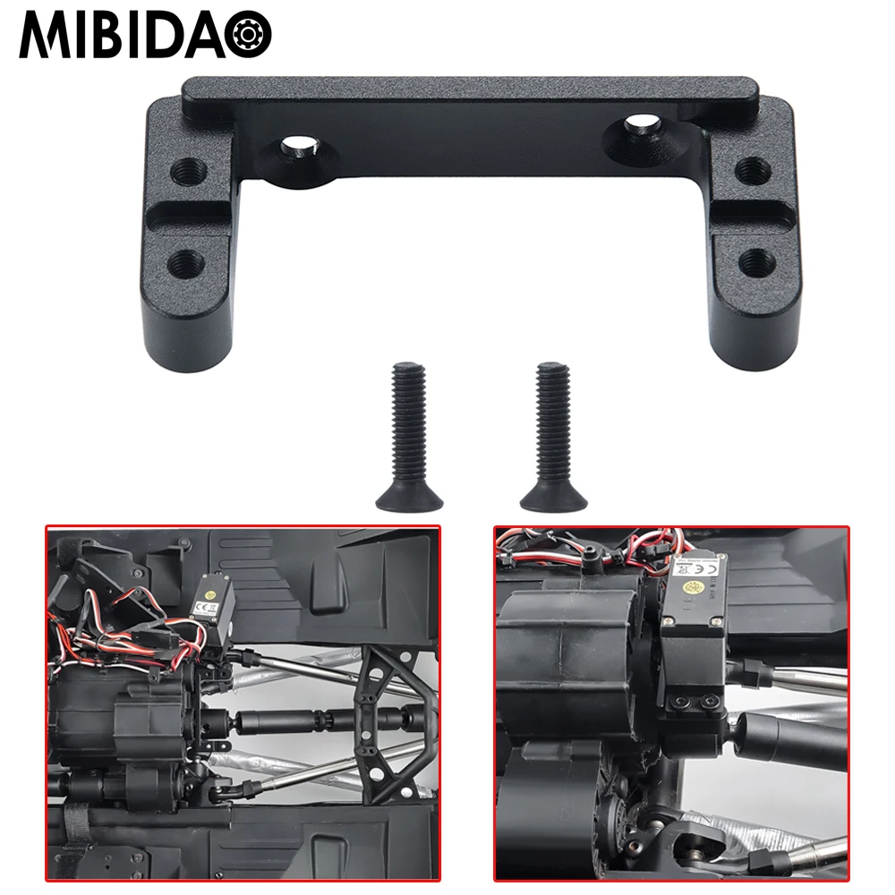 MIBIDAO Metal Alloy Shift Servo Mount Base for AXIAL SCX6 AXI05000 1/6 RC Crawler Car Model Upgrade Parts