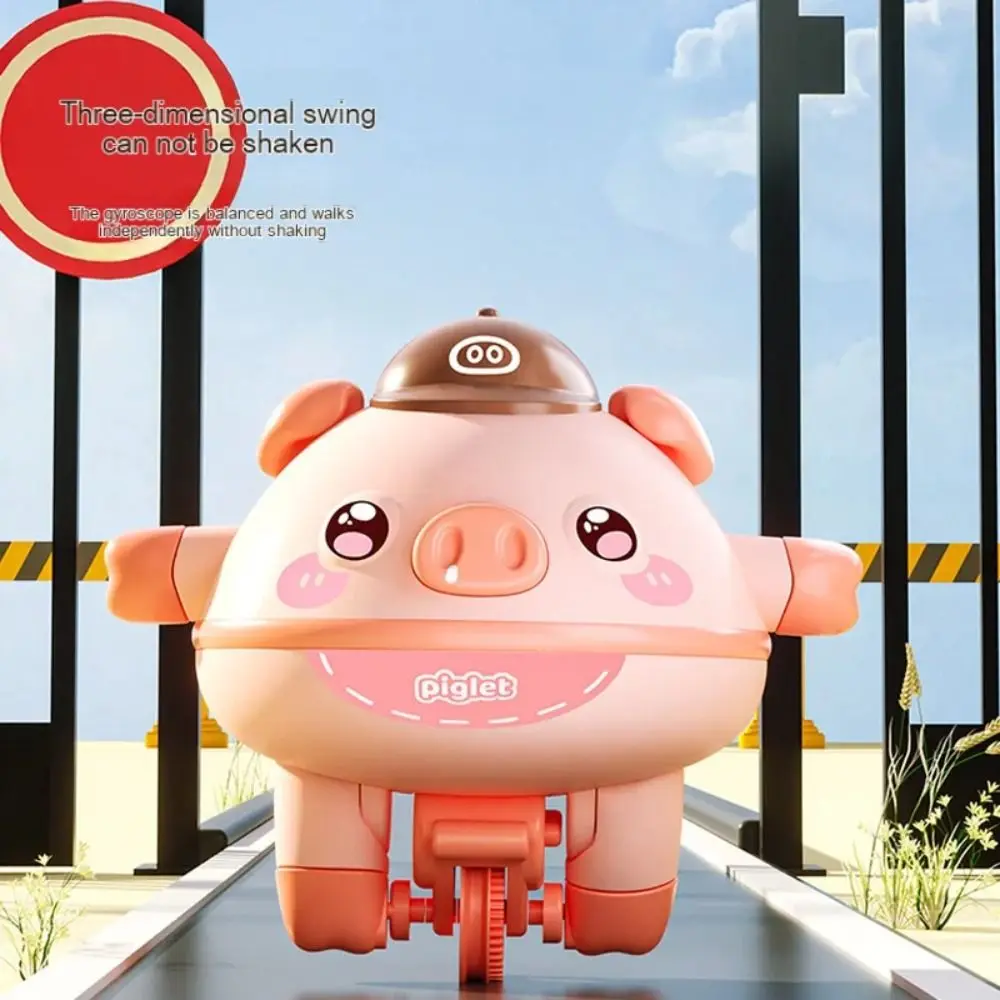 Brain Game Tumbler Balance Pig Tightrope Walking Technology Unicycle Balance Pig Toy Cute Newest Unicycle Electric Toy Children