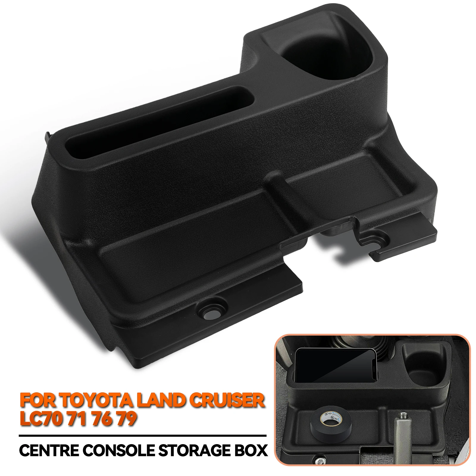 Boîte de rangement d'accoudoir Central, Console centrale, support de palette, accessoires pour Toyota Land Cruiser LC70 71 76 79 Series