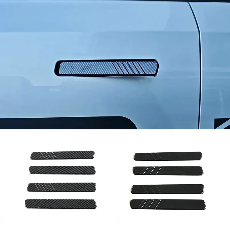 For Chery Jaecoo J6 Icar 03 2024-2026 ABS Carbon Fiber Car Door Handle Cover Trim Exterior Car Accessories