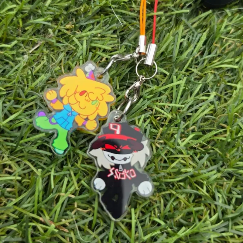 Pest And Party Noob Acrylic Keychain Customizable Phone Charm Special Design Noobs Welcome