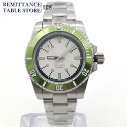 New Automatic Men's Watch, Sapphire Crystal, Caliber NH35 Water-resistant, 40 mm, Ceramic Bezel, Luminous Dial, Wristwatch