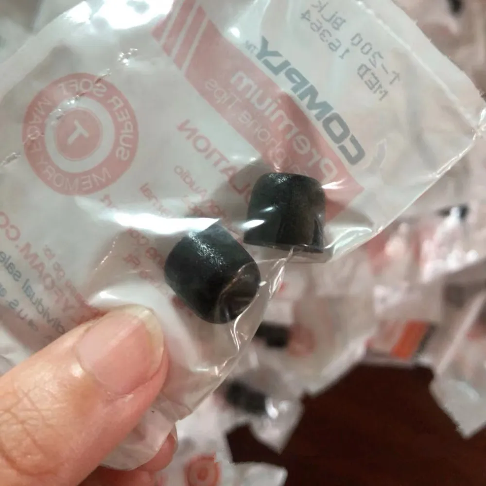 Premium-Kopfhörerspitzen T200 Komfort, kugelförmige Form, hervorragende Audioerlebnis, Memory-Schaum-Schwamm-Ohrpolster für Kopfhörer