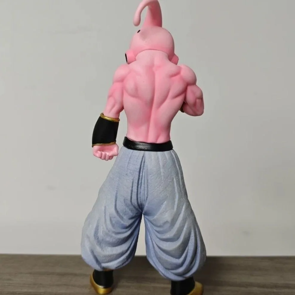 19cm Dragon Ball Anime Figure Majin Buu Peripheral Model Stick Out Tongue Statue Desktop Decoration Ornaments Christmas Gift Toy