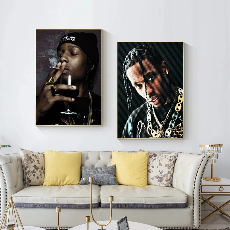 ألبوم موسيقى كلاسيكي لوحة قماشية لديكور المنزل ، طباعة مراوح 80s ، في اسرع وقت ممكن روكي ، هيب هوب ، صور جدارية ، فن لغرفة المعيشة #3