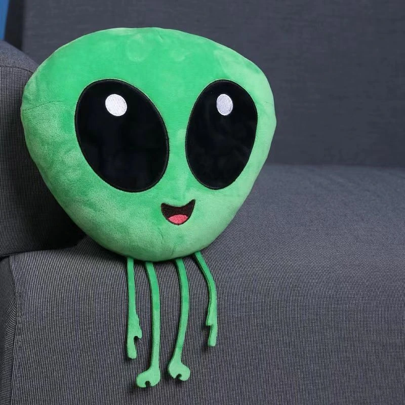 

17CM Cute Cartoon Alien Plush Toy Creative Spoof Animation Around The Big Eyes Doll To Send Children Birthday Christmas Gifts
