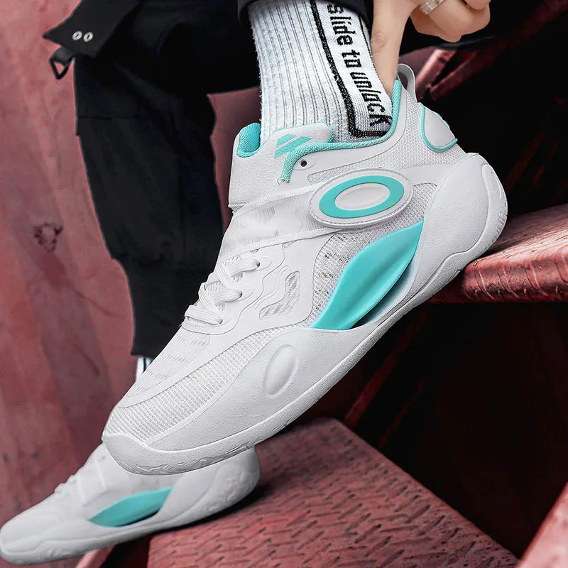 New basketball shoes with cushioning and shock absorption, comfortable and breathable casual walking sports shoes for students