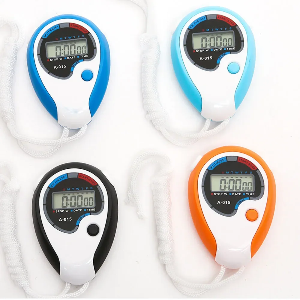 

Digital Professional Handheld Stopwatch LCD Chronograph Sports Stopwatch Running Training Timer Electronic Stopwatch with String