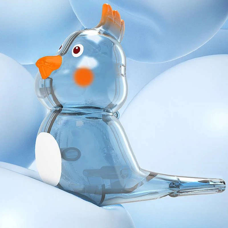 1 Stuks Bathtime Muzikaal Speelgoed Cartoon Vogel Fluitje Water Fluitje Vogelvormige Met Lanyard Kleine Muziekinstrument Speelgoed Gift