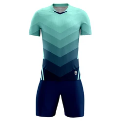 Sportswear Jerseys Suits Shorts Team Blank Custom Soccer Uniforms Print Fashion Breathable Training Tracksuit Running Men Sets