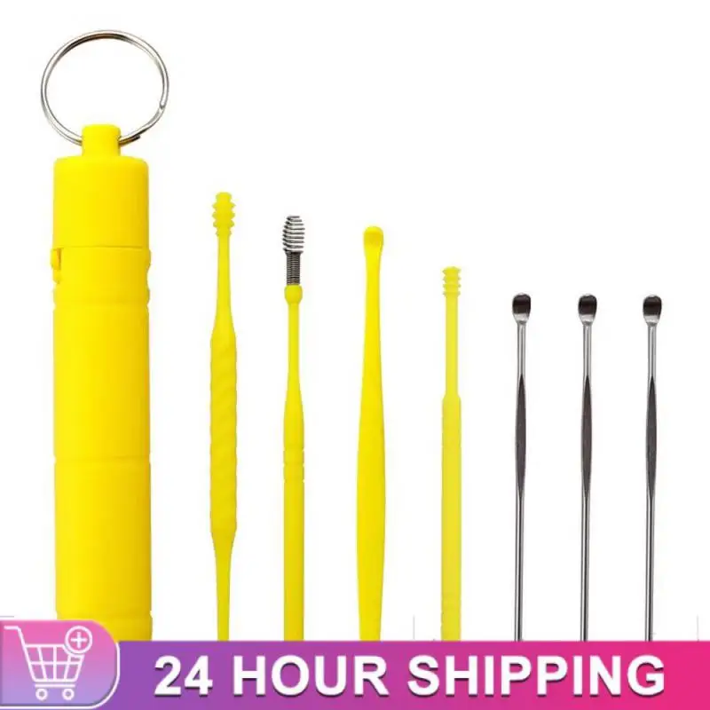 Ear Wax Remover Cleaning Ear Cleaner Kit Pickers Pick Earwax Curette Spoon Care Removal Tool for Baby Adults Ear Care Tools Sets