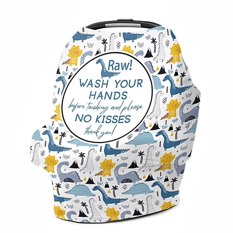 Funda elástica multiusos para asiento de coche de bebé, cubierta de lactancia, carrito de compras de lactancia, fundas de carrito de comestibles, dosel de asiento de coche