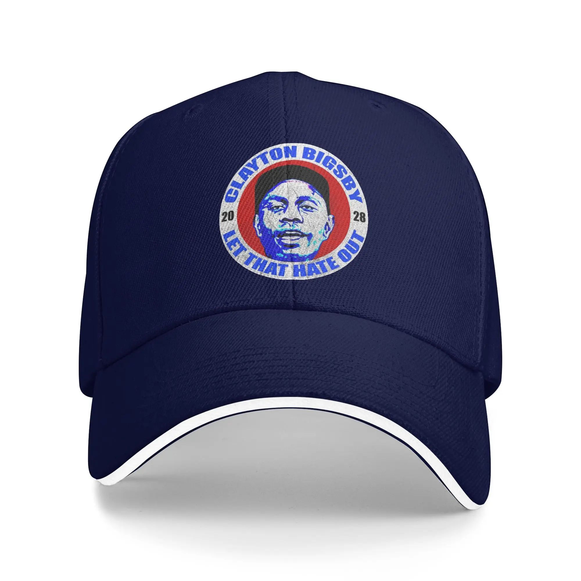 Vintage Clayton Bigsby For President 2028   Baseball Caps Casual  Sandwich Hats Unisex Style Breathable Sun Hat Outdoor