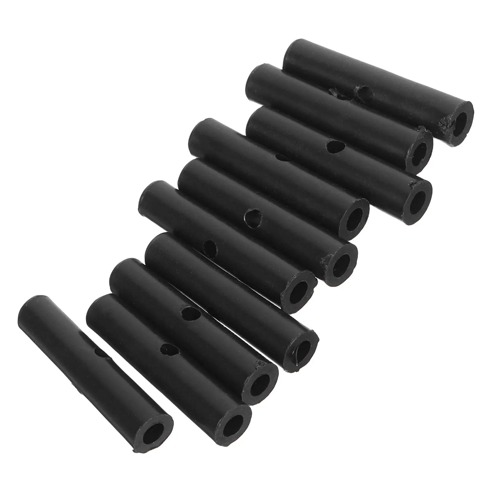 

10 Pcs Umbrella Repair Accessories Tail Double Hole Beads Replacement Tips Folding Parts